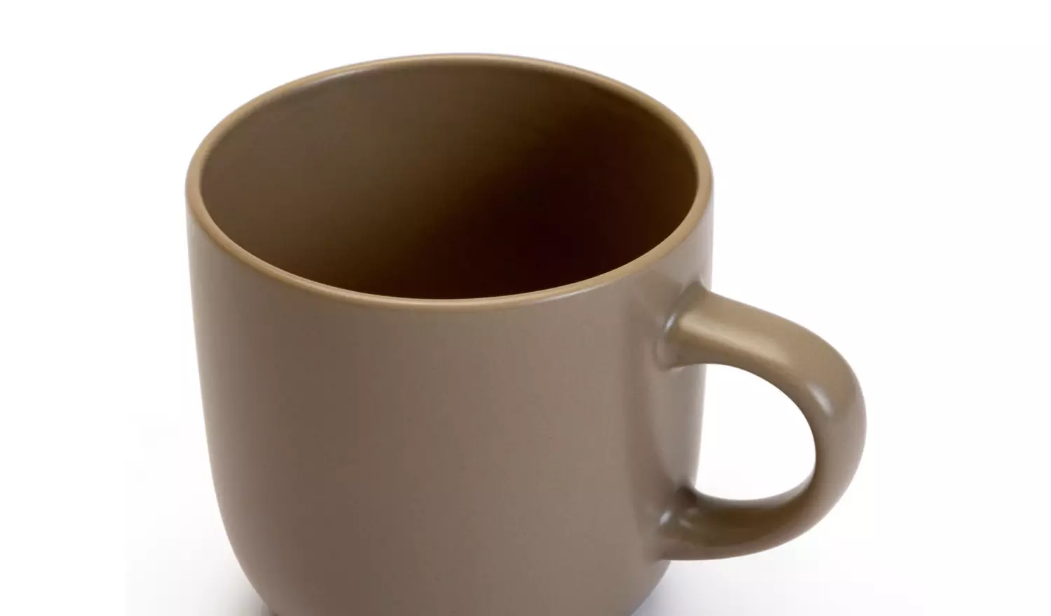 Habitat Set of 4 Mushroom Mugs - Matte Grey