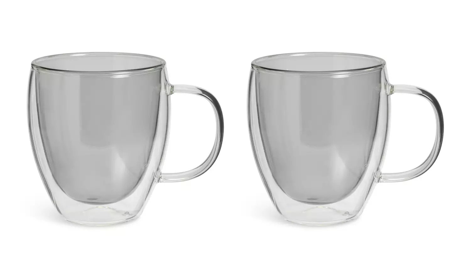 Habitat Double Walled Set of 2 Coffee Cup - Grey