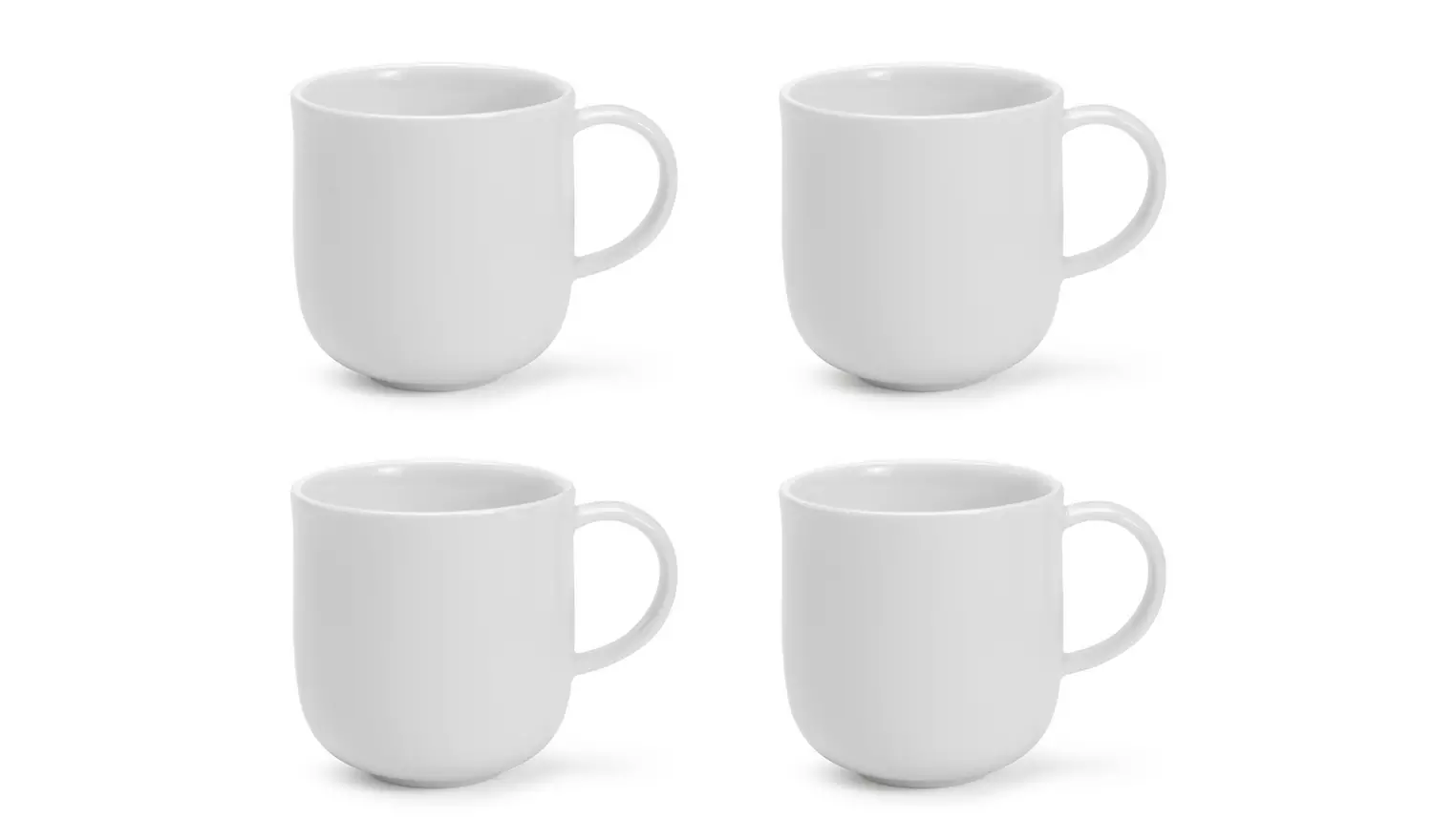 Habitat Riko Set of 4 Mugs - White