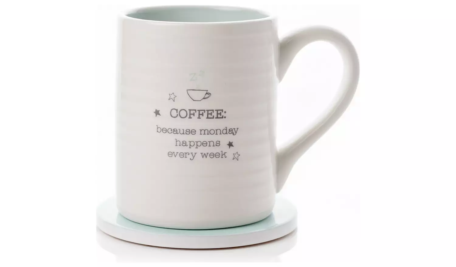 Love Life Monday Coffee Mug & Coaster Set