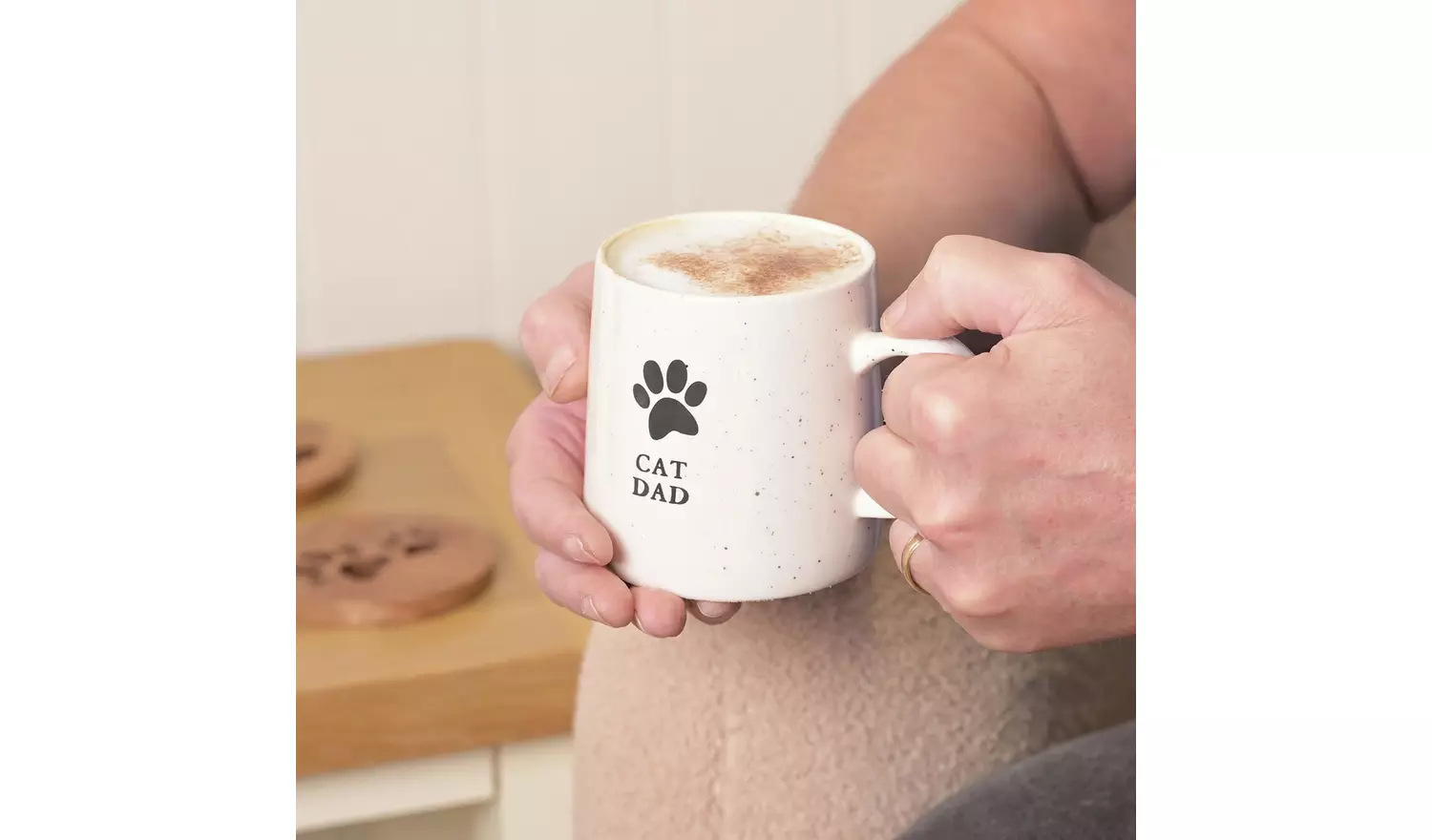 Best of Breed Paw Prints Cat Dad Mug