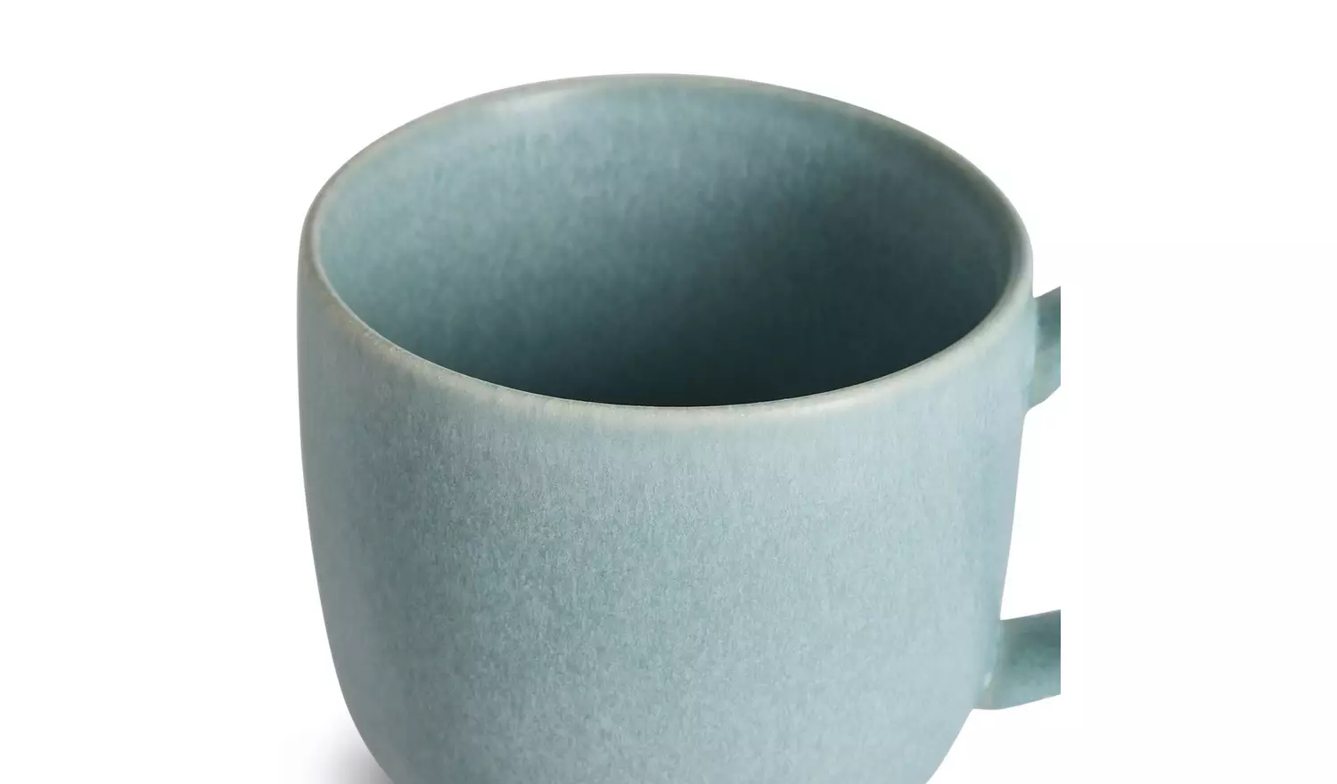 Habitat Set of 4 Reactive Stoneware Mugs - Soft Blue