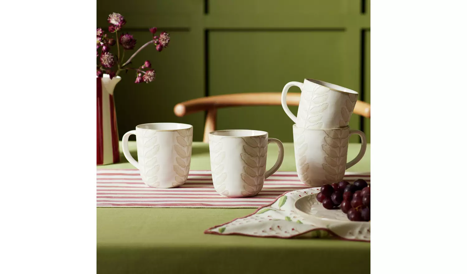 Habitat x Sanderson & National Trust Bellis Mugs 4pk