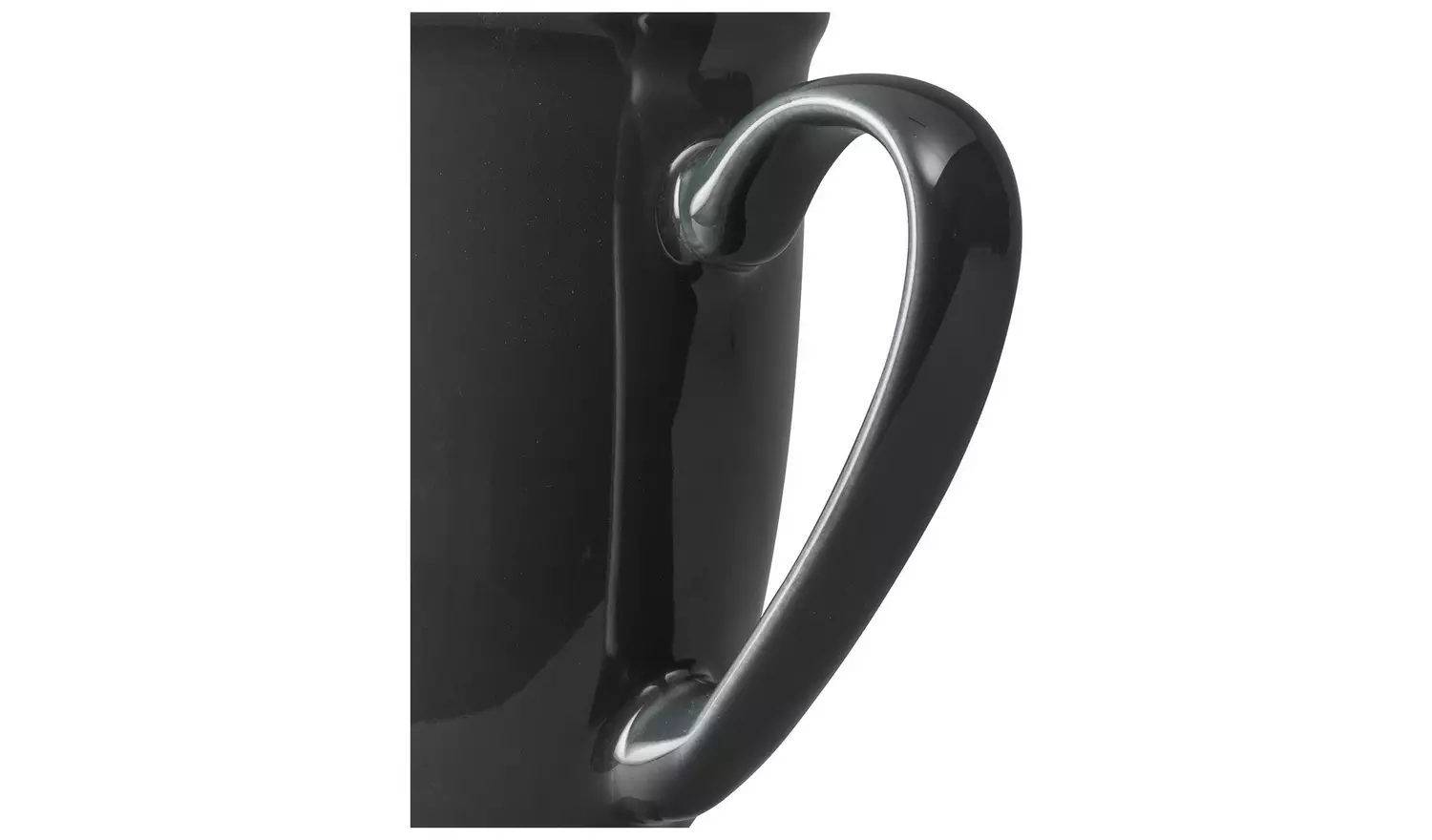 Denby Elements Set of 4 Stoneware Mugs - Fossil Grey