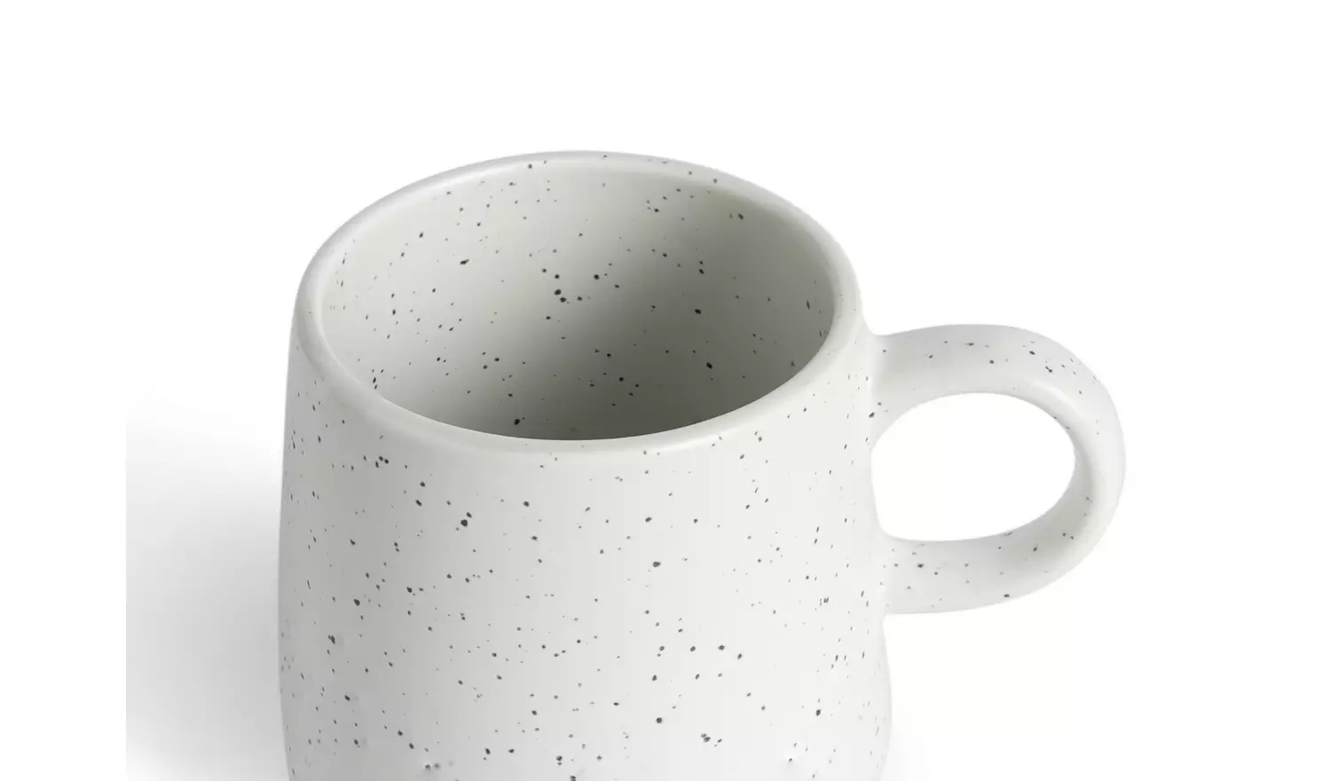 Habitat Addison Set of 4 Speckled Mugs - White