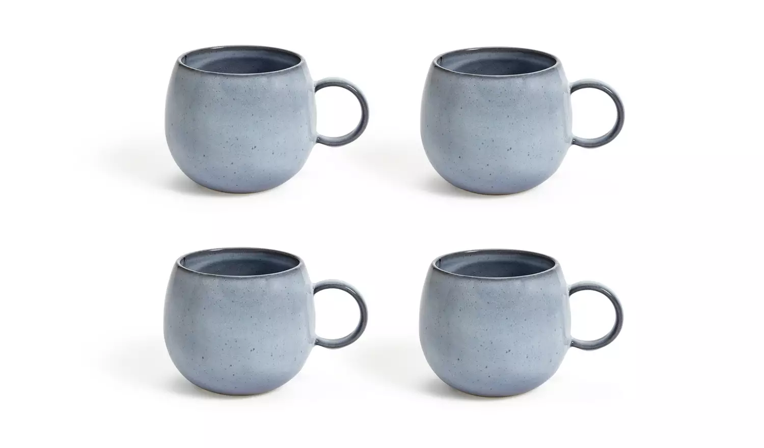 Habitat Evora Set of 4 Stoneware Mugs - Blue