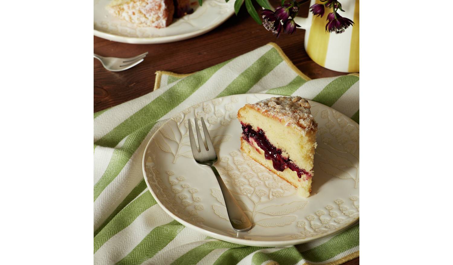 Habitat x Sanderson & National Trust 4pc Satin Cake Forks