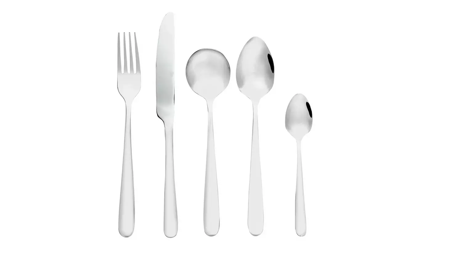 Habitat Curve 30pc Stainless Steel Cutlery Set