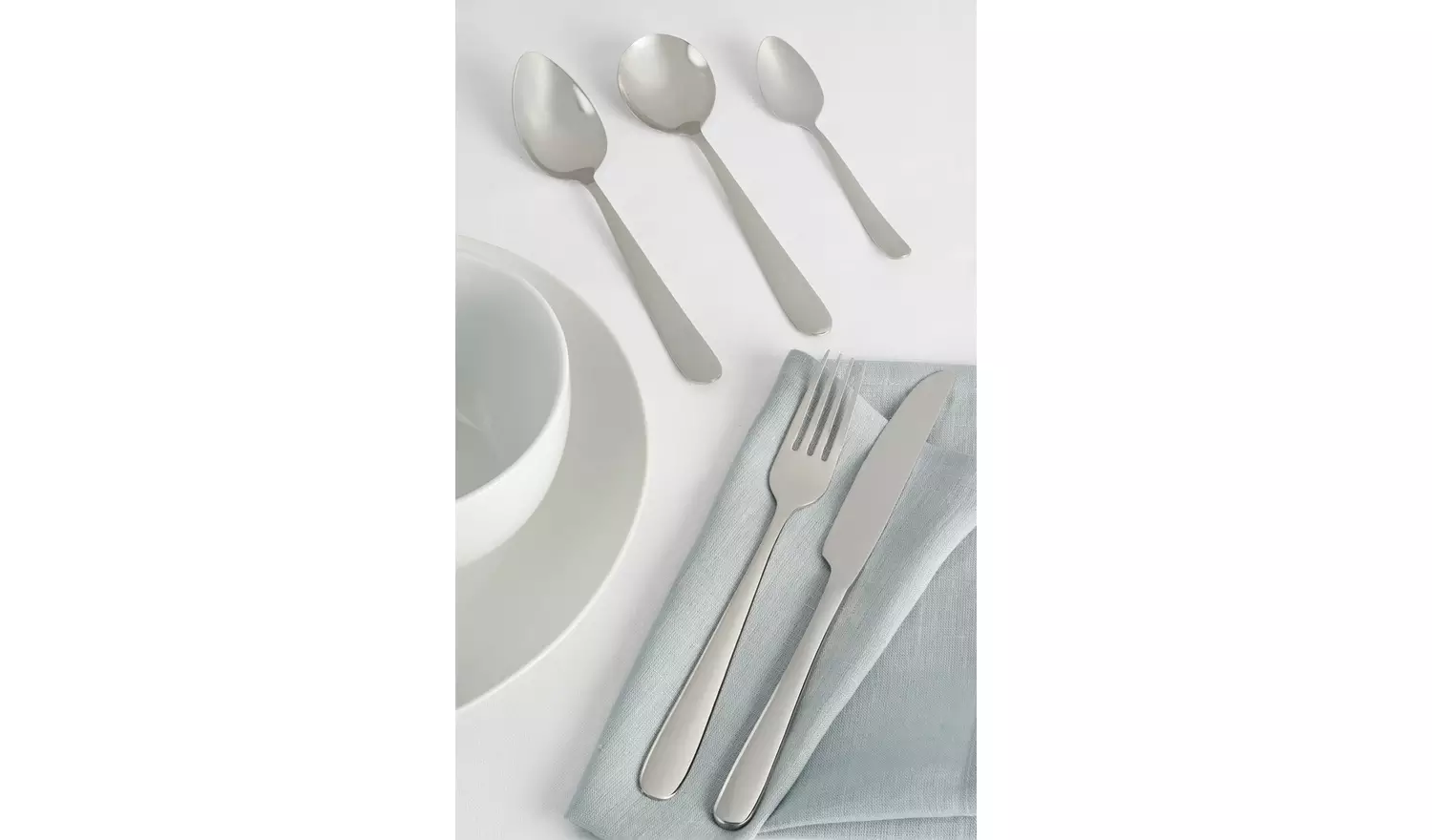 Habitat Curve 30pc Stainless Steel Cutlery Set
