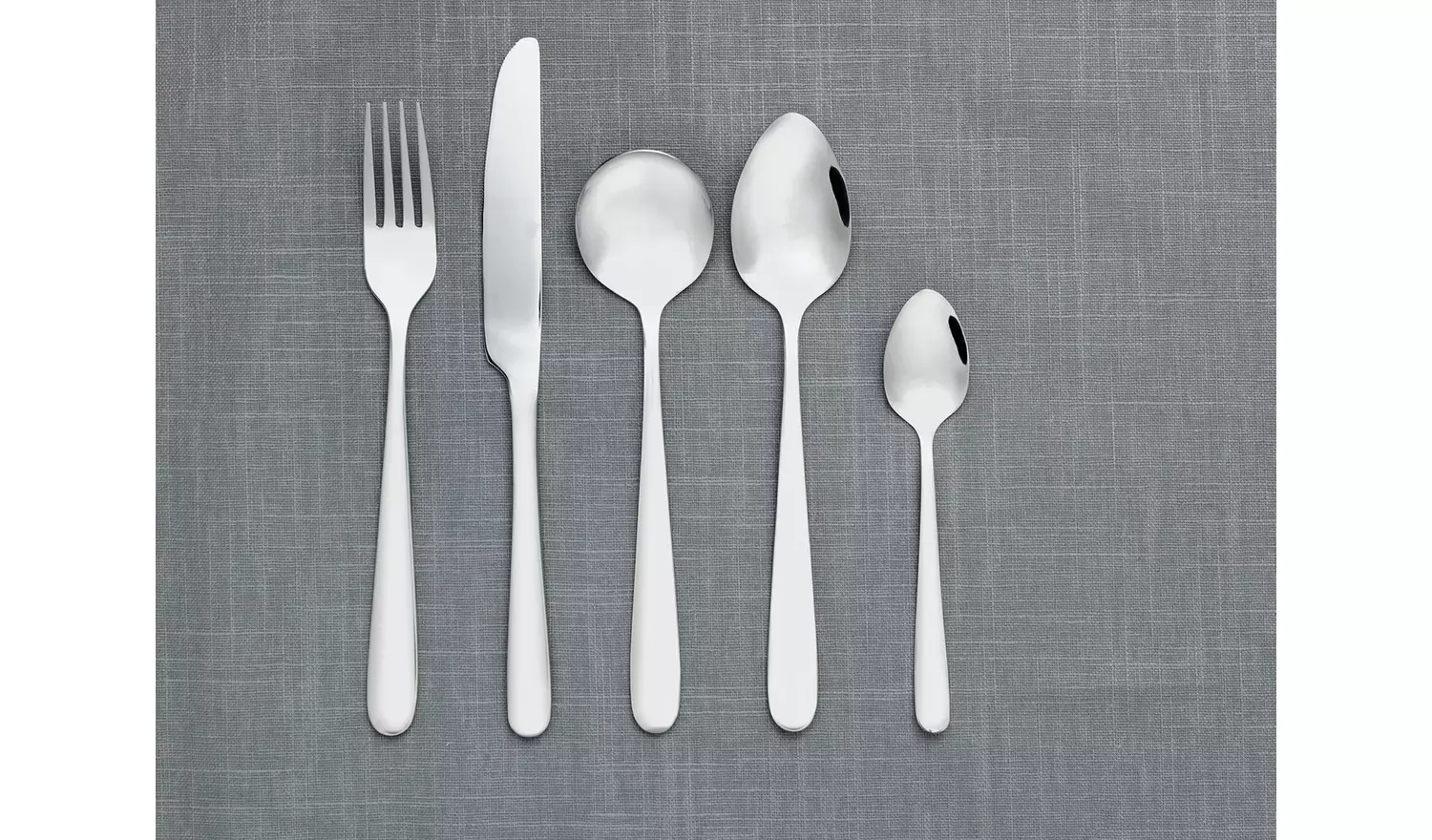 Habitat Curve 30pc Stainless Steel Cutlery Set