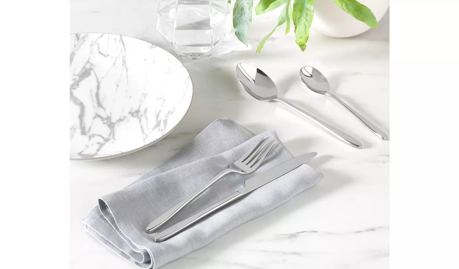 Habitat Allure 16pc Stainless Steel Cutlery Set