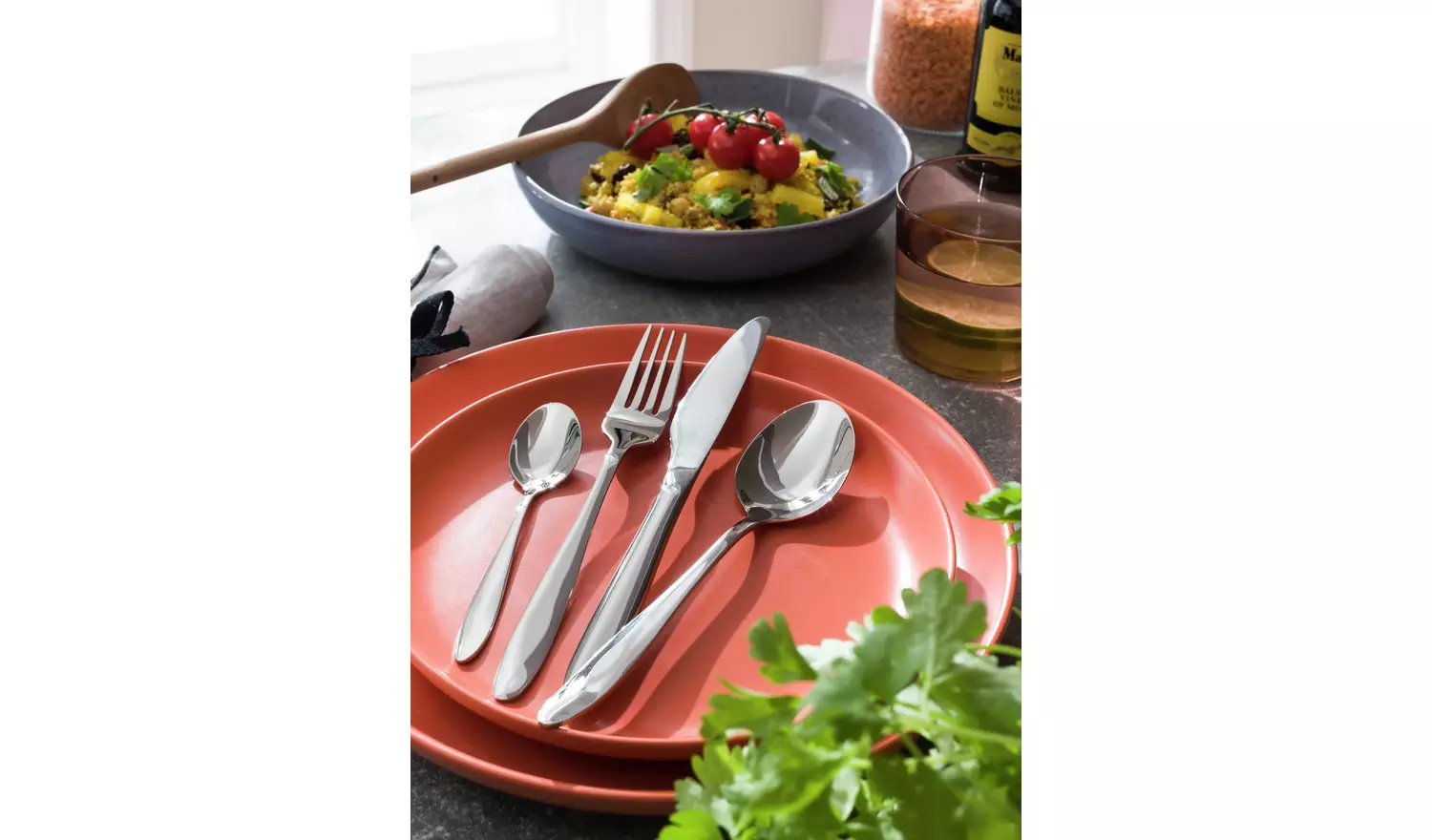 Habitat Simplicity 32 Piece Stainless Steel Cutlery Set