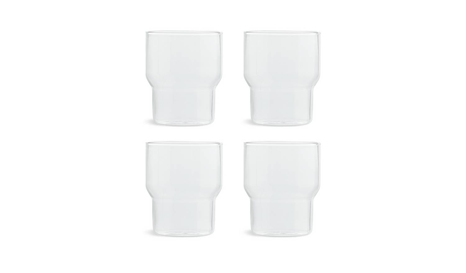 Designed by Sebastian Conran Set of 4 Tumbler Glasses