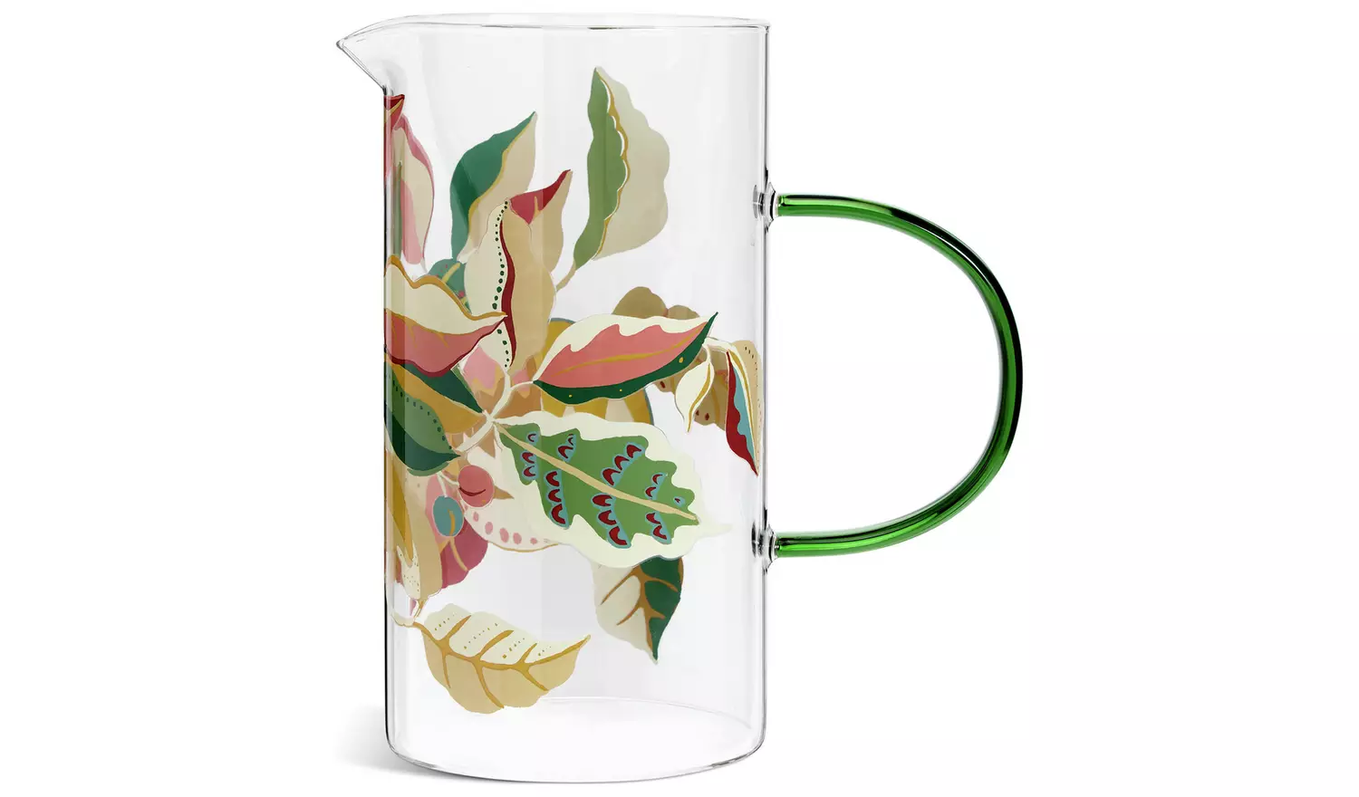 Habitat x Sanderson & National Trust Berries Glass Jug