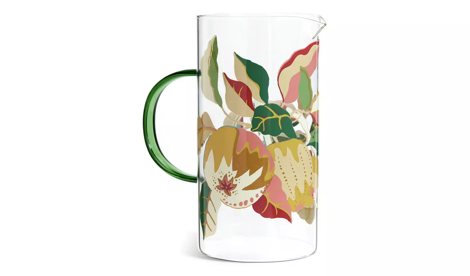 Habitat x Sanderson & National Trust Berries Glass Jug