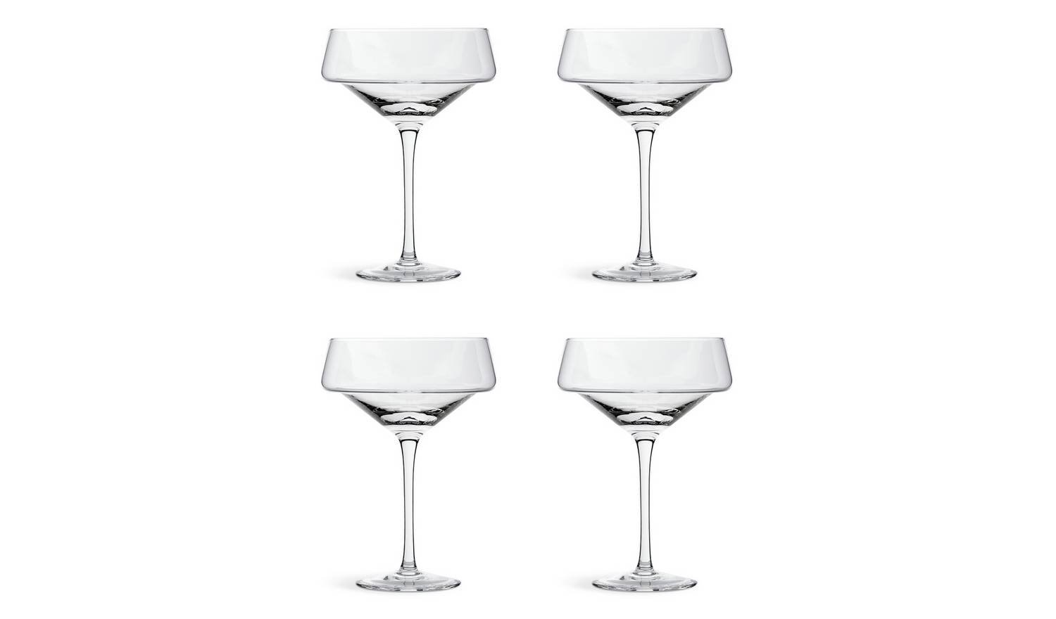Habitat Sahara Set of 4 Champagne Coupe Glasses