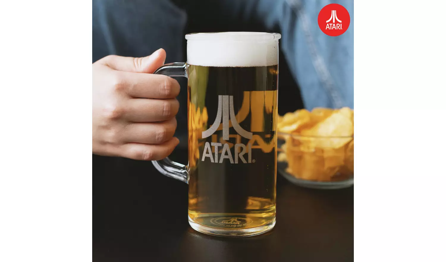 Atari Beer Pint Glass