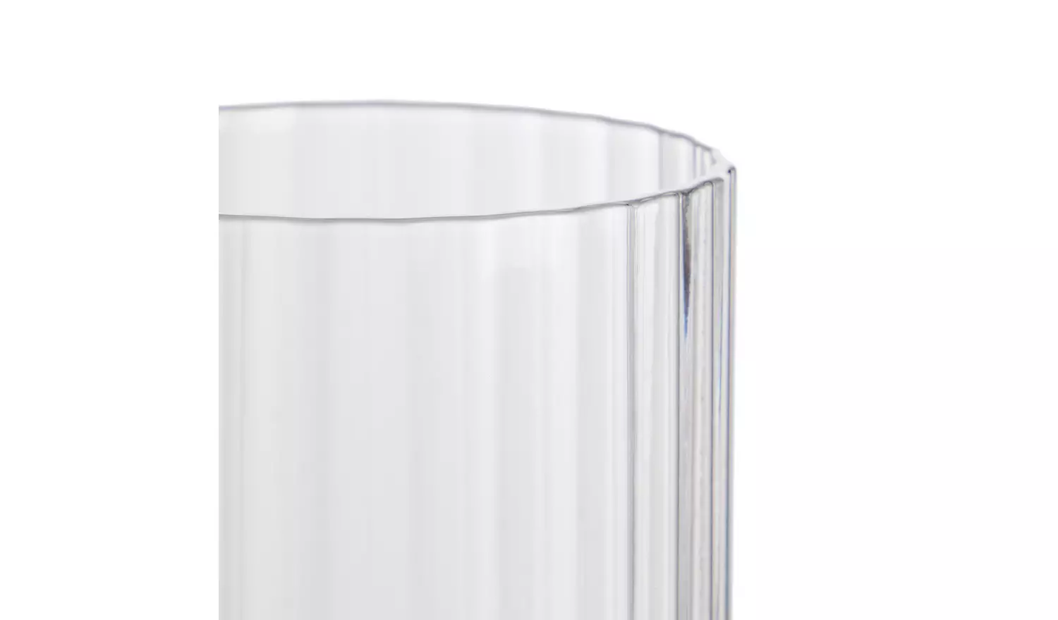 Habitat Wide Ribbed Set of 4 Wine Glass