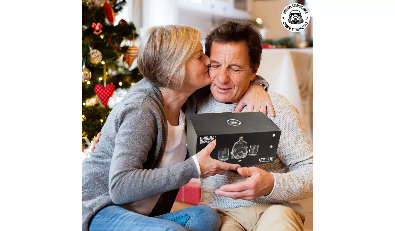 Original Stormtrooper 3D Helmet Decanter And Whiskey Glasses