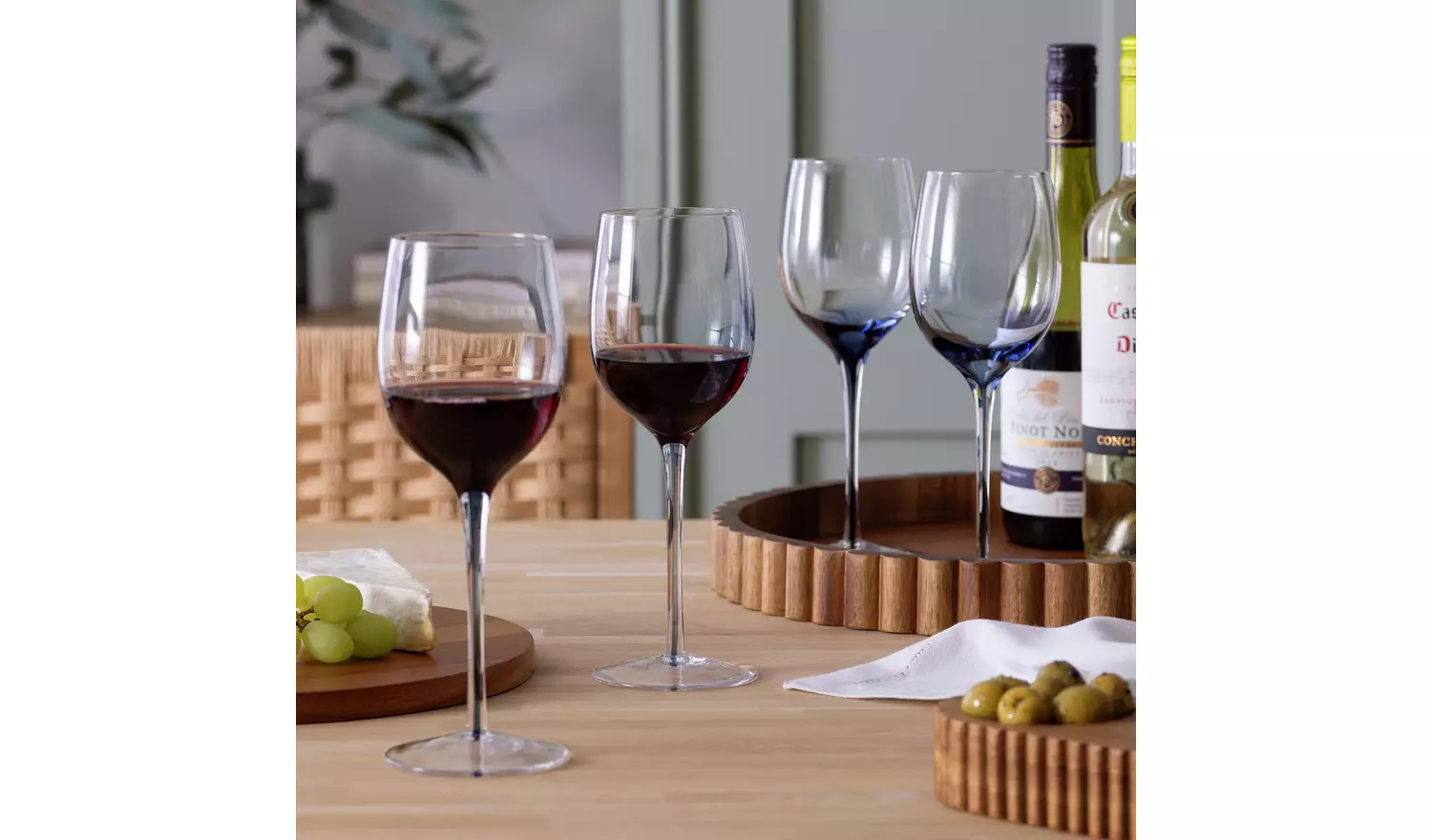 Habitat Set of 4 Stem Wine Glasses