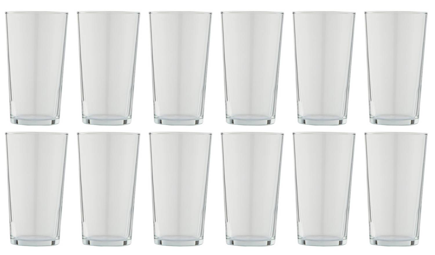 Argos Home Set of 12 Basic Beer Glasses