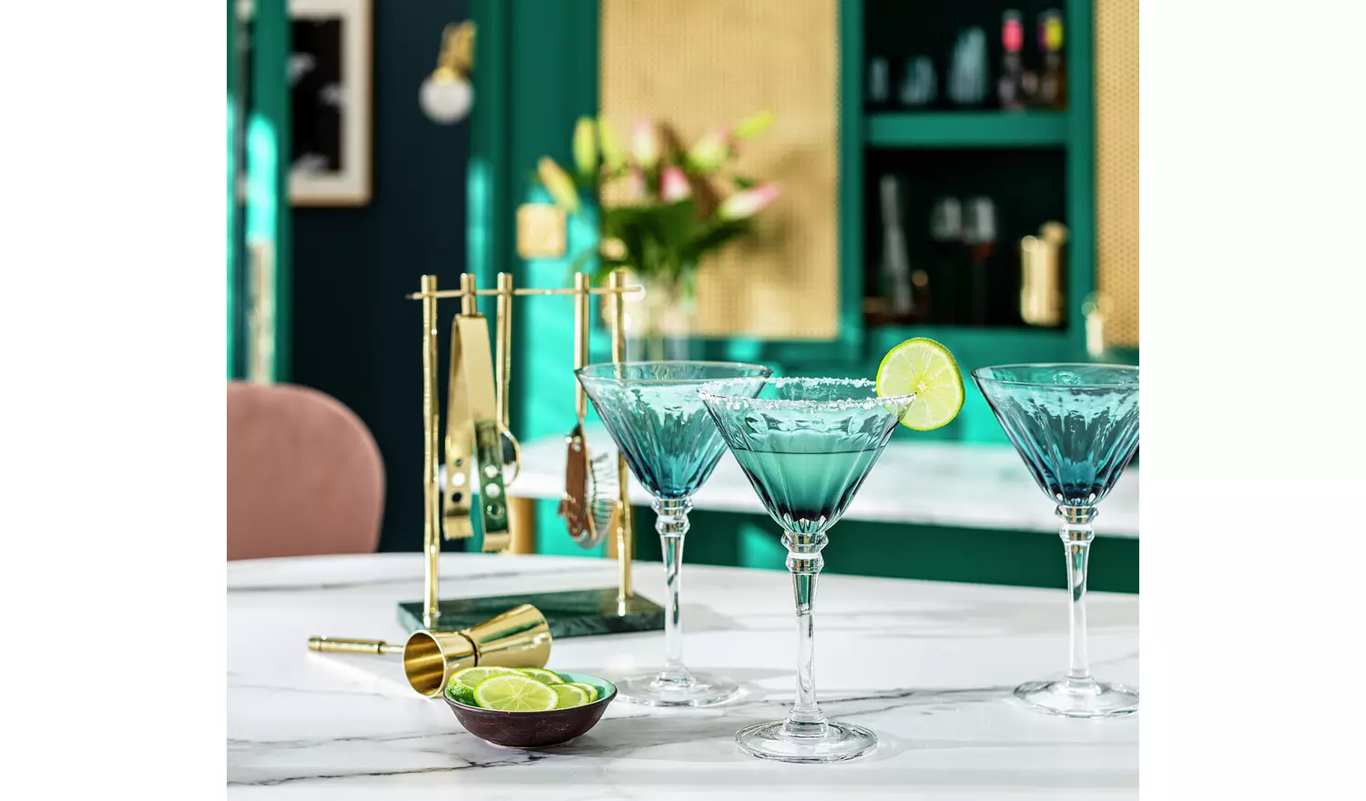 Habitat Japonica Set of 4 Martini Glasses