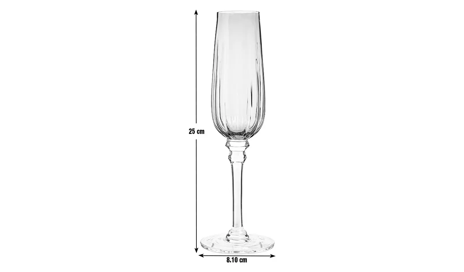 Habitat Japonica Set of 4 Prosecco Glasses