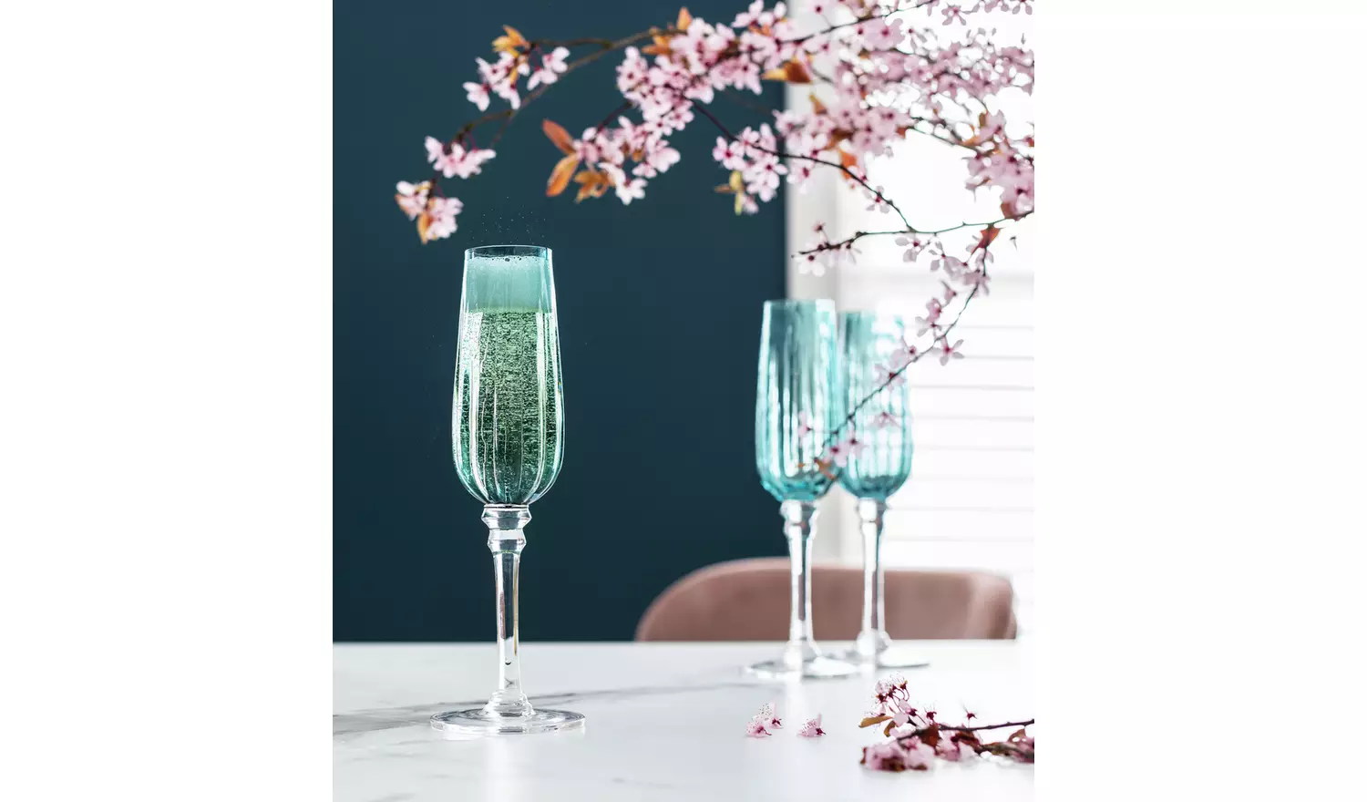 Habitat Japonica Set of 4 Prosecco Glasses