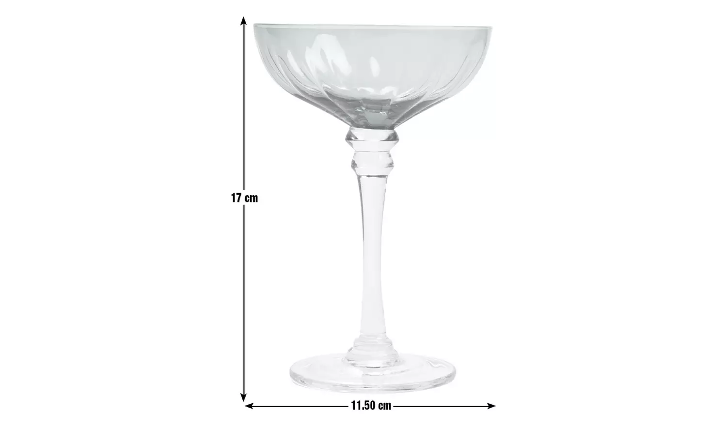 Habitat Japonica Set of 4 Champagne Coupe