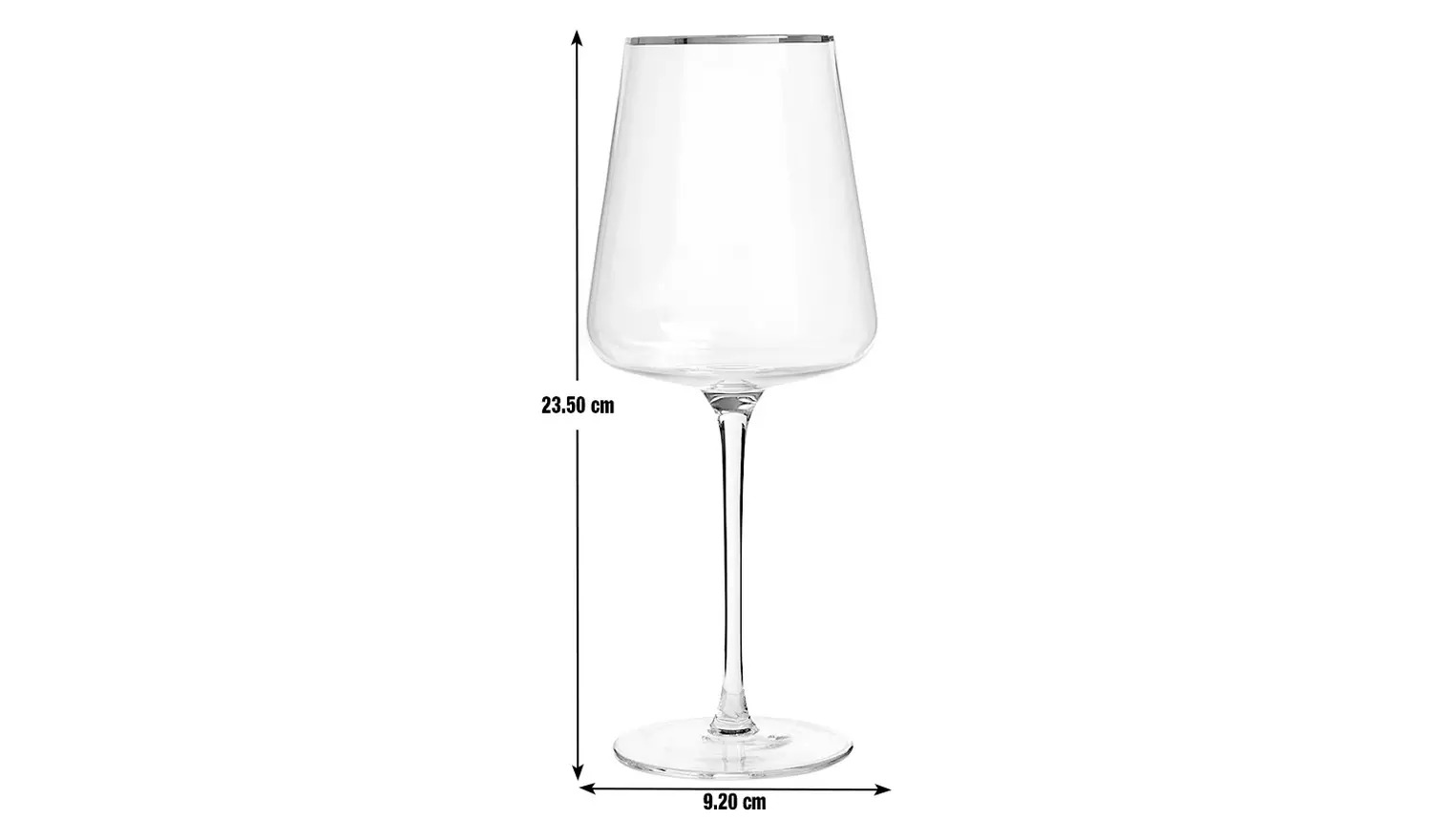 Habitat Gold Rim Set of 4 Wine Glasses