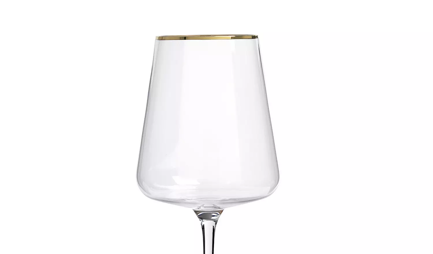 Habitat Gold Rim Set of 4 Wine Glasses
