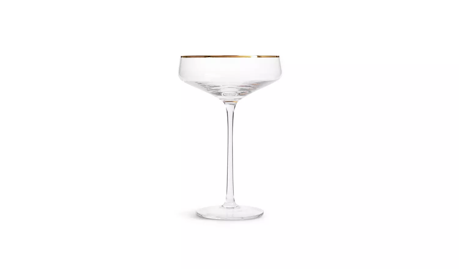 Habitat Gold Rim Set of 4 Champagne Coupe