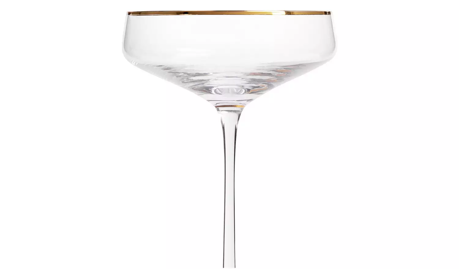 Habitat Gold Rim Set of 4 Champagne Coupe