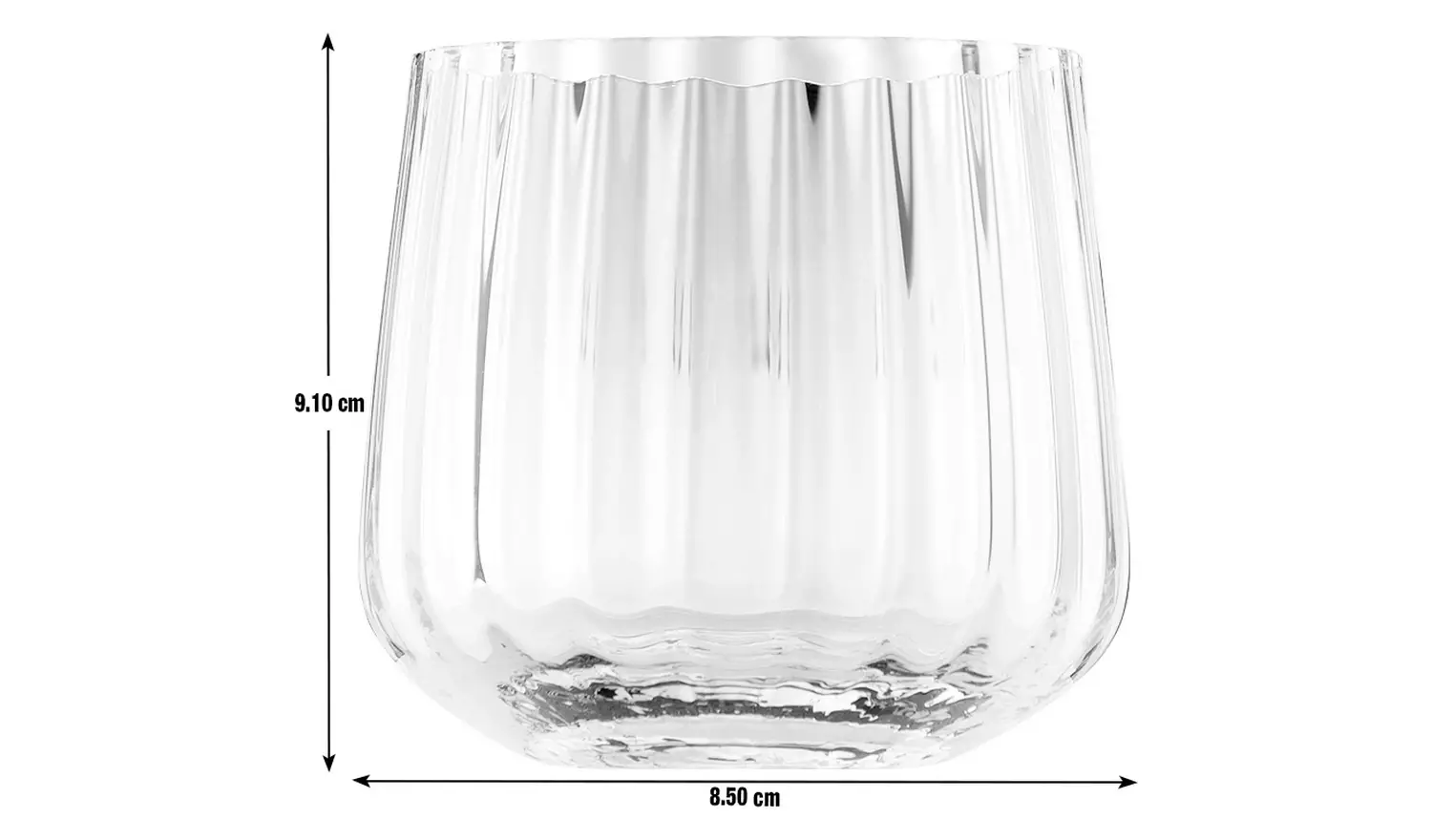Habitat Iridescent Lustre Set of 4 Fluted Tumblers