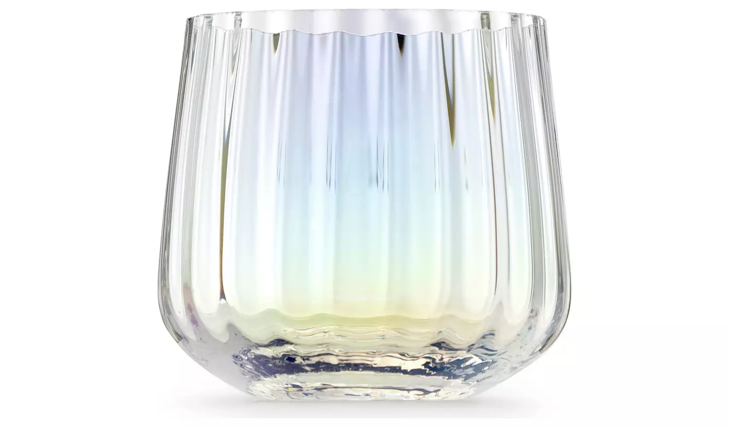 Habitat Iridescent Lustre Set of 4 Fluted Tumblers
