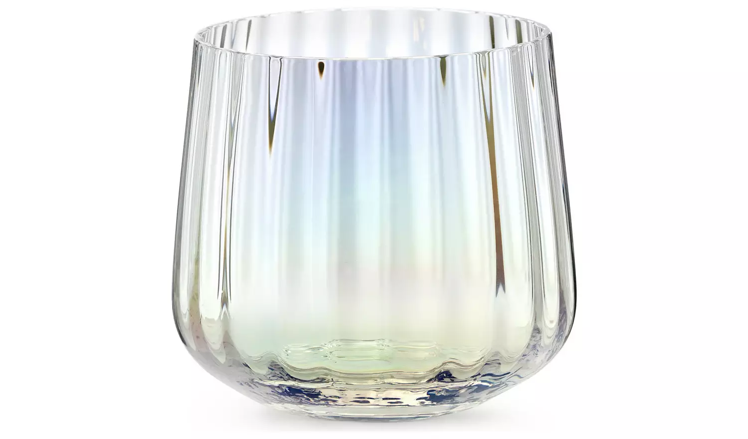 Habitat Iridescent Lustre Set of 4 Fluted Tumblers