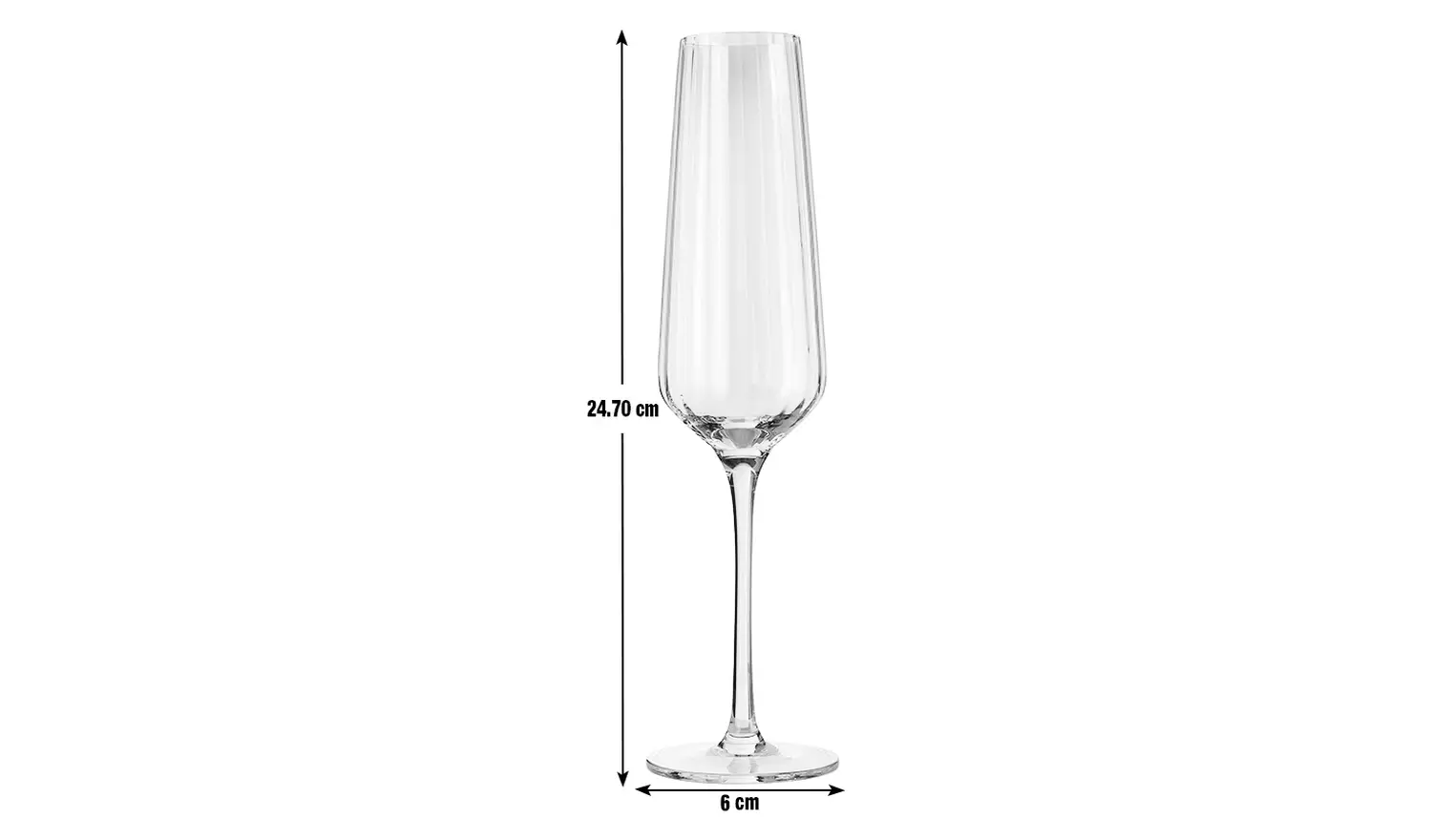 Habitat Iridescent Lustre Set of 4 Champagne Flute