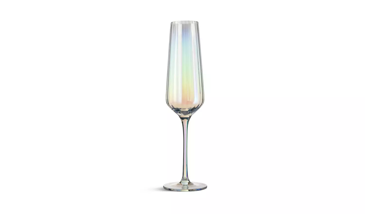 Habitat Iridescent Lustre Set of 4 Champagne Flute