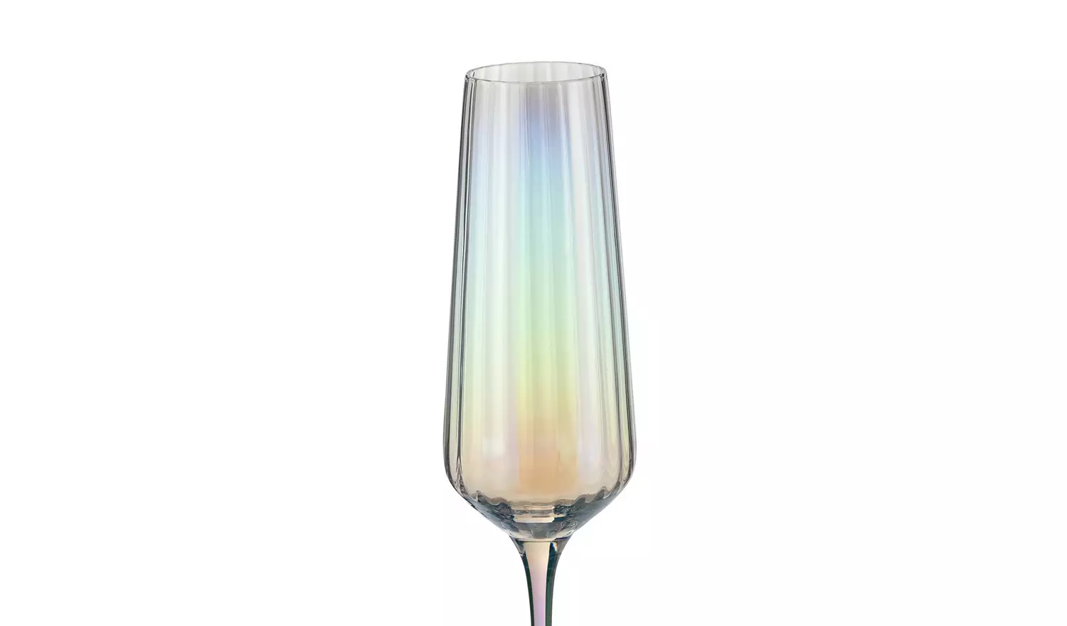 Habitat Iridescent Lustre Set of 4 Champagne Flute