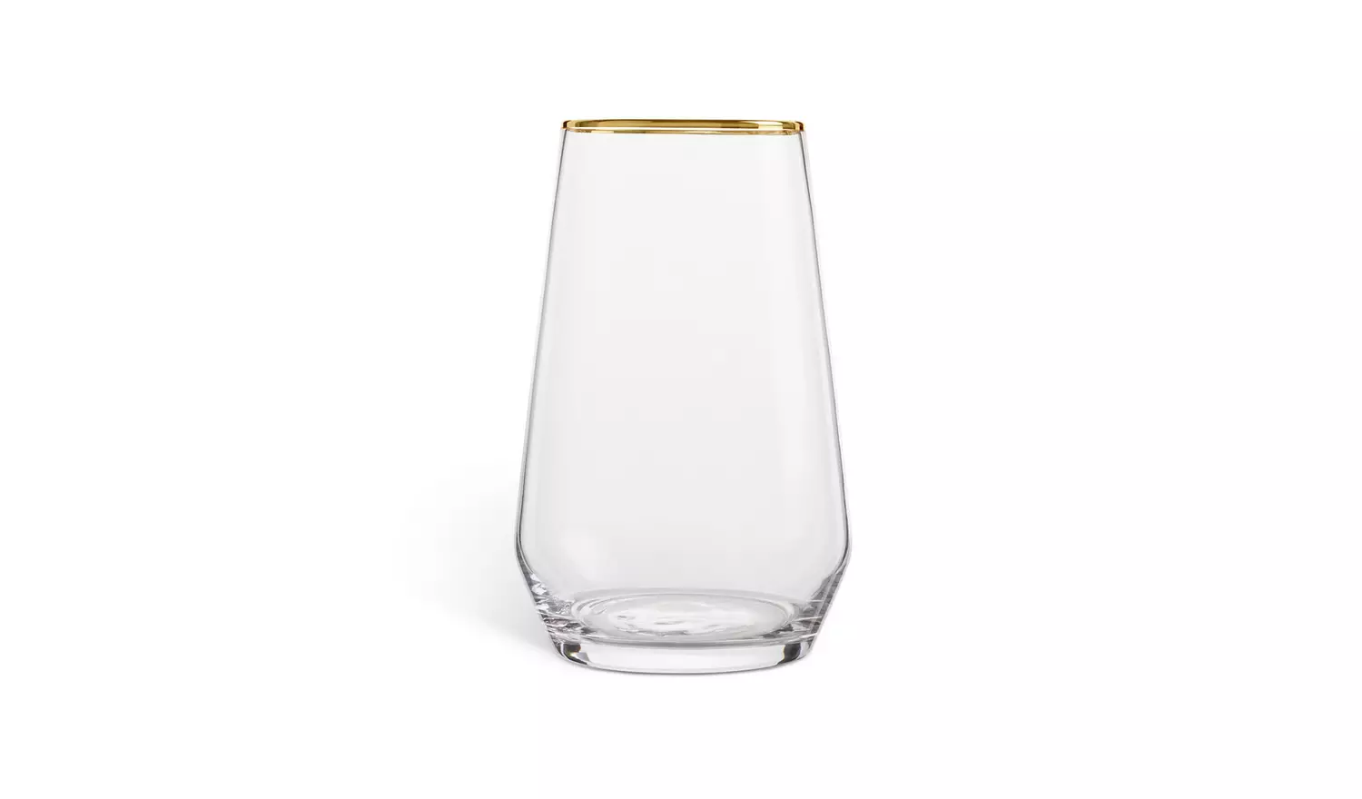 Habitat Set of 4 Gold Rim Hi Ball Glasses