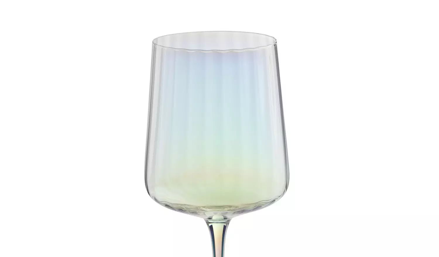 Habitat Iridescent Flute Wine Glass-Set of 4