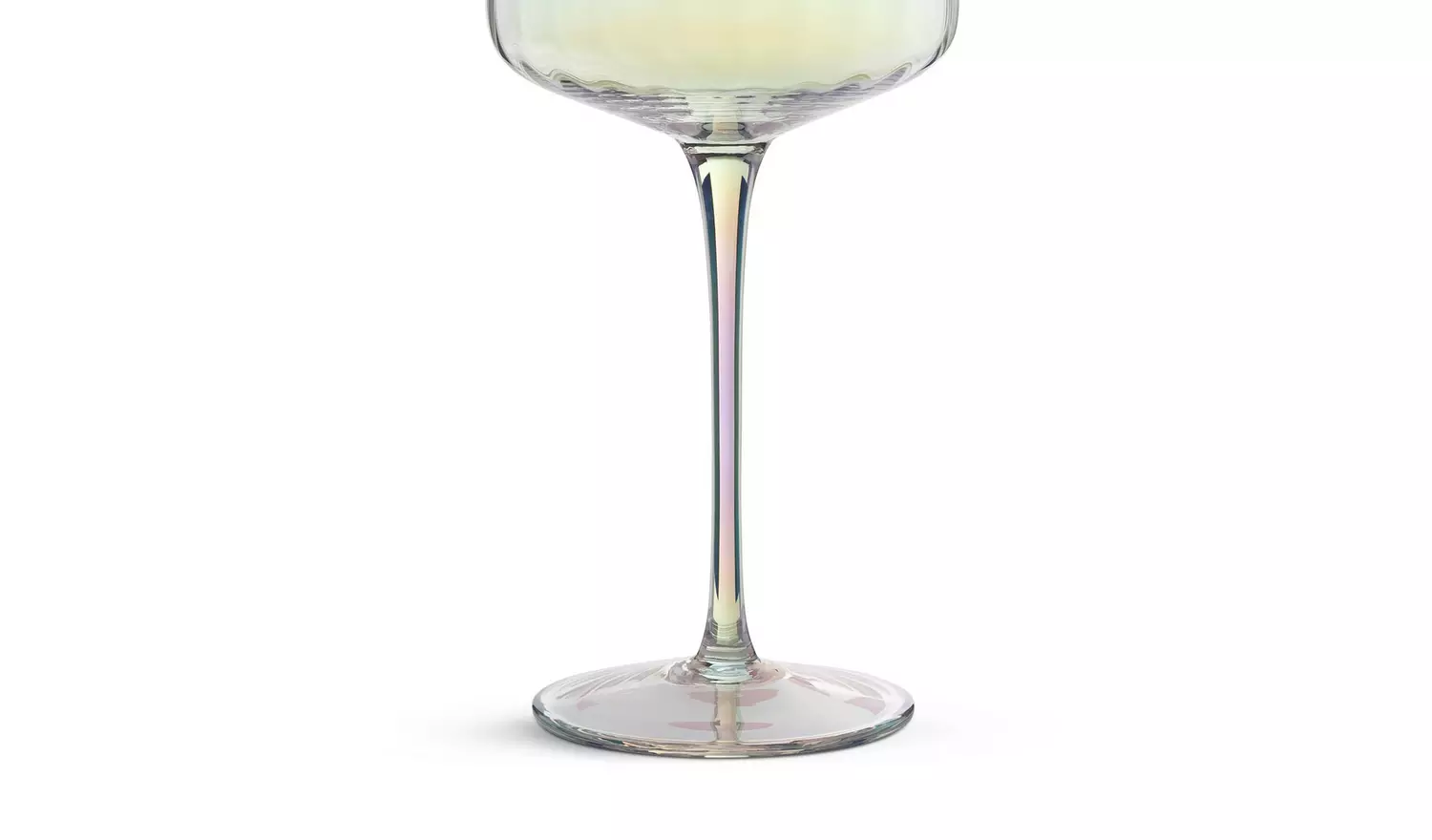 Habitat Iridescent Flute Wine Glass-Set of 4