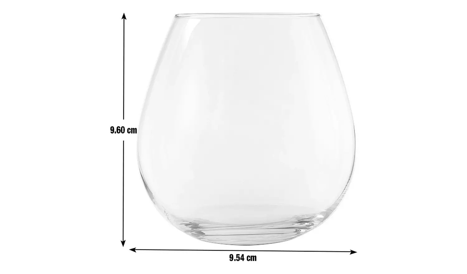 Habitat Portofino Set of 4 Stemless Wine Glasses