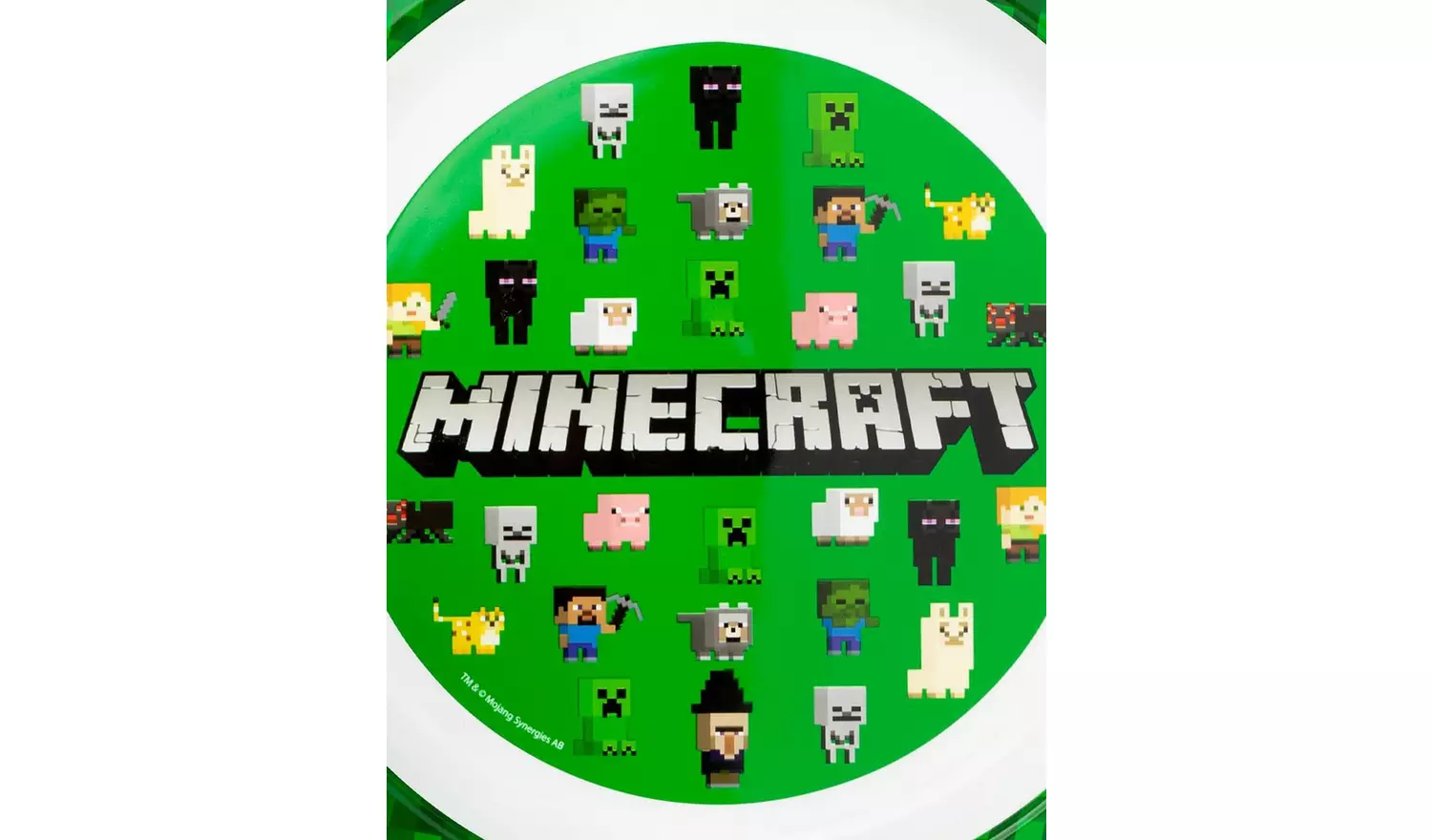 Zak Minecraft Kids Plastic Dinner Set - Green