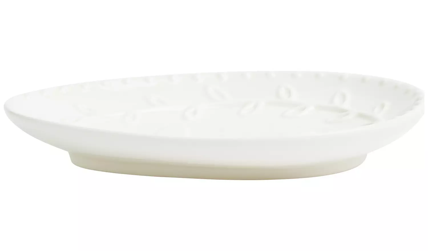 Home Bunny Egg Shaped Ceramic Side Plate -White