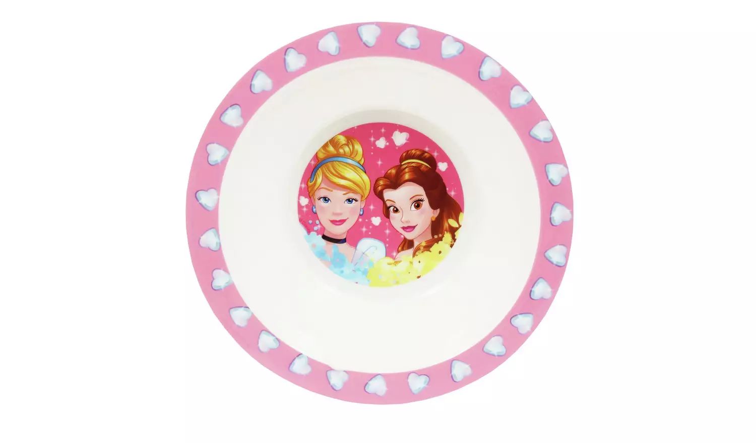 Disney Princess 3 Piece Tableware Dinner Set - Pink