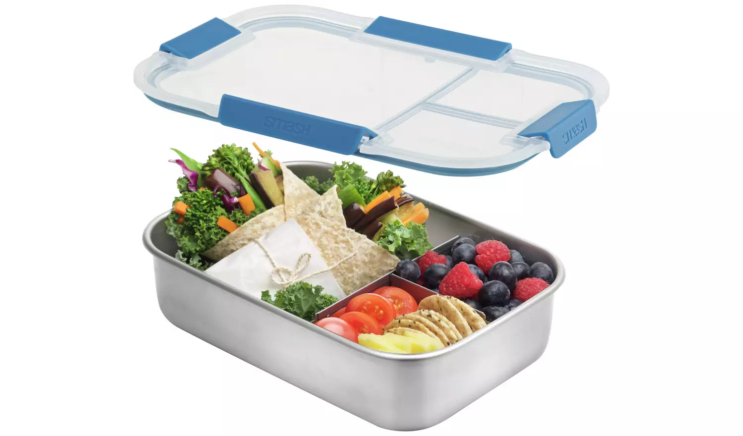 Smash Blue Stainless Steel Bento Lunch Box
