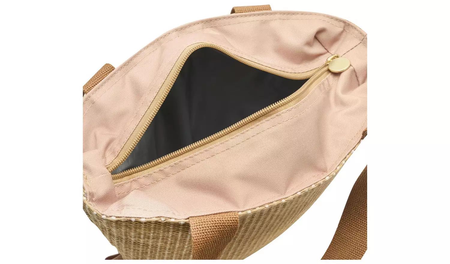 Polar Gear Beige Woven Lunch Bag