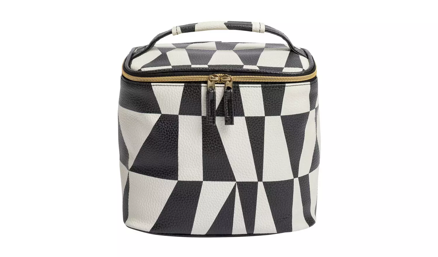 Home Modern Geo Faux Leather Lunch Bag