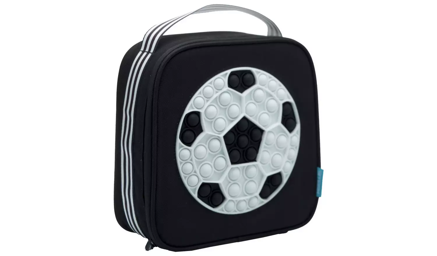 Smash Football Pop It Black Lunch Bag